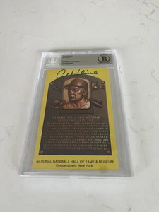 AL KALINE AUTOGRAMM 3 1/2 X 5 1/2 HOF POSTKARTE DETROIT TIGERS BECKETT AUTHENTISCH - Bild 1 von 1