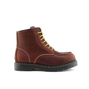 Grinders Unisex Burdeos Ryan Acs Indy Botas de Piel Occidental Vintage Clásico - Imagen 1 de 8