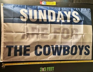 Football Flag FREE SHIPPING Dallas Cowboys America Man Cave Beer USA Sign 3x5' - Picture 1 of 1