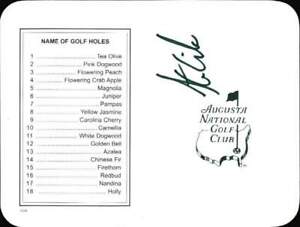 Stewart Cink authentic signed PGA Masters scorecard W/Cert Autographed A0005