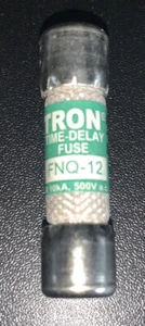 1 OGNI FNQ-R-12 AUTOBUS BUSSMANN FUSE TIME DELAY CLASSE CC 600 VAC - Foto 1 di 3