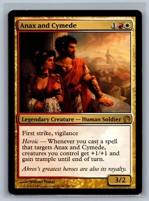 Magic The Gathering Theros Anax and Cymede #186/249 MTG TCG CCG - Image 1 of 2