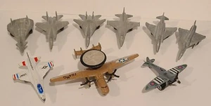 Tootsie Toy Diecast Vintage Metal Aircraft Jet Fighter Lot of (9) Tootsietoy - Picture 1 of 3