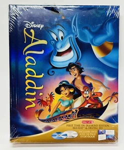 Aladdin Digibook BluRay DVD Movie Disney 2015 Target Exclusive Family Fantasy - Picture 1 of 3