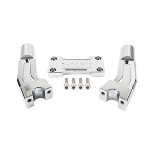 6" Pullback Handlebar Risers Clamp Chrome Fits for Harley 1" Handlebar - Picture 1 of 11