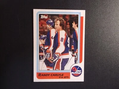 1986-87 Topps Hockey Randy Carlyle Card # 144 - Image 1 of 2
