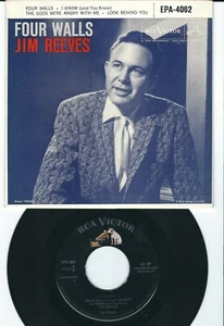 Country - Jim Reeves RCA EPA 4062 I know / Look behind you + 2 ♫ 1957 - Picture 1 of 2