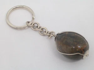 Portachiavi in ARGENTO 925 e PIETRA DURA NATURALE - brisè chiave - - Imagen 1 de 3
