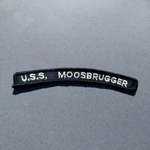 USS Moosebrugger Ship Naval Navy Tab Rocker Ribbon 5" Patch - Picture 1 of 2