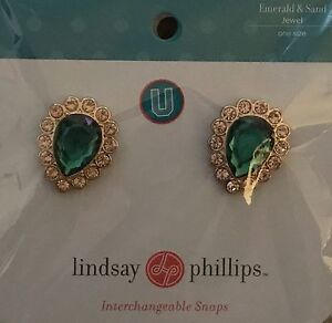 Lindsay Phillips Snap Emerald & Sand (Green)