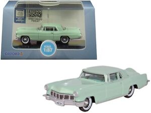1956 Lincoln Continental Mark II Summit Green 1/87 HO Scale Diecast Model 