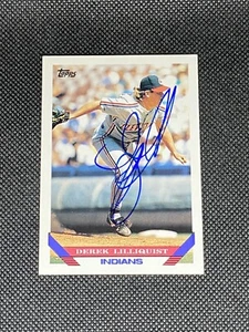 Derek Lilliquist Cleveland Indians Signed Auto 1993 Topps Card #31 ~ COA - Picture 1 of 3
