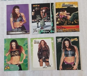 6 verschiedene 2001 2002 2003 Fleer WWE Aggression Rumble Card Lot LITA WWF Diven - Bild 1 von 1