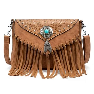 LAVAWA Small Crossbody Bags for Women Crossbody Handbag Fringe Purse Tassel Shou - Picture 1 of 7