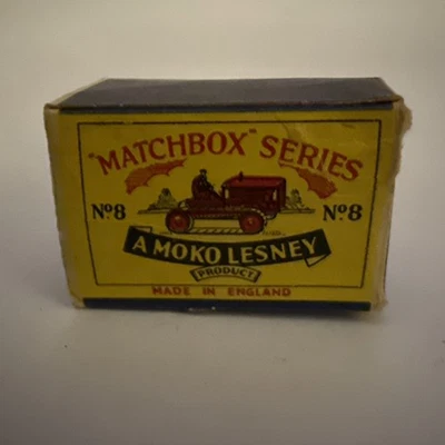 Matchbox Lesney - No.8 Caterpillar Tractor Orange BOX ONLY - Image 1 of 4