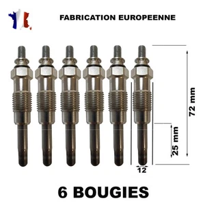 6x Bougie de préchauffage pour BMW E30 E36 E39 324d 325tds 525td - Imagen 1 de 4