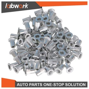 Labwork Rivet Nut Aluminum Nutserts Rivnut Nutsert SAE 100 Pack 8-32 Nutsert Nut - Picture 1 of 12