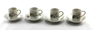 (4) Demitasse Cups and Saucers Hoan 761 Made in France - Picture 1 of 2