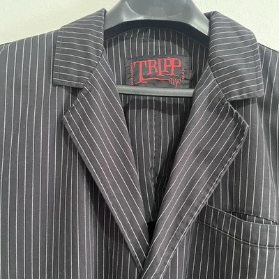 TRIPP NYC Vintage Pinstripe Blazer - 100% Cotton - Excellent Condition 2XL - Image 1 of 4