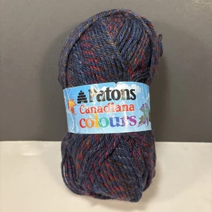 NEW Patons Canadiana Colours DEEP BLUE Acrylic Yarn 3 oz Skein Discontinued - Picture 1 of 6