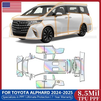 For 2024 2025 Toyota Alphard Full Car TPU Clear PPF Precut Paint Protection Film - Image 1 of 4