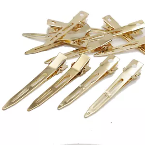 20 clip per capelli metallo ricciolo oro 2,2" per DreadsLocks - Foto 1 di 8