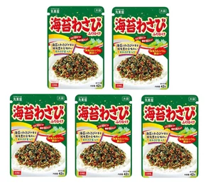 MARUMIYA For Sprinkle Rice Furikake Seaweed & Wasabi 42g × 5 Pack Japan NEW - Picture 1 of 1