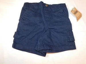 Toughskins Baby Boy's Carpenter Casual Shorts Navy Blue Size 12 Months NWT - Picture 1 of 3