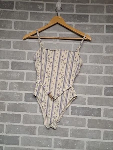 Antonio Melani Vintage Womens Floral Belted One Piece Swimsuit Size XS - Picture 1 of 13