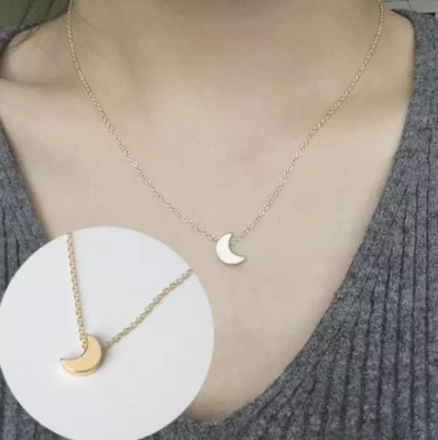 Collana Luna Costellazioni a forma di Luna Argento Pendente Ciondolo Cielo - Immagine 1 di 4