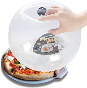 Microwave Splatter Cover for Food, Large Plate Cover Guard Lid with Steam Vents - Picture 1 of 7