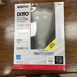 Satco S9635 11.5W =75W BR40 LED 3000K Warm White 120V Medium E26 Base 940 Lumen - Picture 1 of 3
