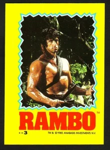 RAMBO FIRST BLOOD PART II STICKER CARD 03 3 - Bild 1 von 3