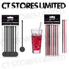 10,24 Home Bar Drinks Stirrers Swizzle Sticks Cocktail Re useable Mixing Parties