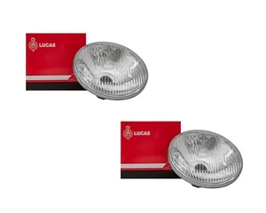 Land Rover Series 1 2 2A 3 LUB300 7" RHD BPF Headlamps Set 274783LUCAS New - Picture 1 of 3