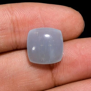 12 MM Natural Milky Aquamarine Cushion Shape Loose Stone Cabochon 7 Carat 12 MM - Picture 1 of 2