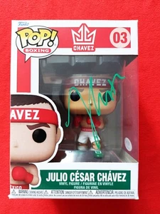 PSA COA JULIO CESAR CHAVEZ boxing SIGNED Funko Pop #03 Autograph - Picture 1 of 7