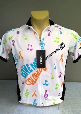 NUEVO CON ETIQUETAS Primal Ciclismo Jersey Bicicleta MS Colorado Cremallera Completa Manga Corta Para Hombre Grande NUEVO Foto 1 de 4