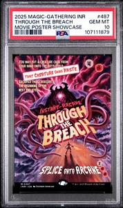 THROUGH the BREACH 2025 MTG INNISTRAD REMAST. Movie Poster SC #487 PSA GEM MT 10 - Picture 1 of 2
