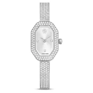 Reloj Brazalete Swarovski Dextera, Hecho en Suiza, Pulsera Metal, Tono Plata, - Imagen 1 de 5