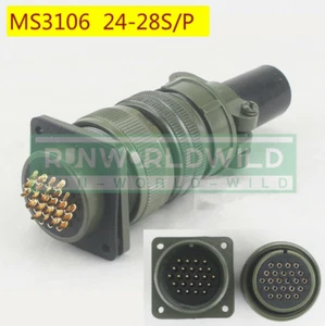 1 szt. nowy na złącze 24-rdzeniowe proste wtyczki lotnicze MS3106A-24-28 S/P - Zdjęcie 1 z 5