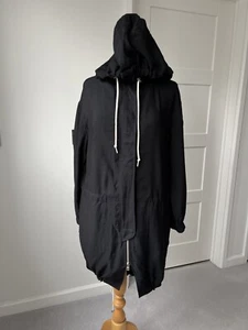 All Saints Calla Parka XS £258 Negro Totalmente Nuevo con Etiquetas - Imagen 1 de 8