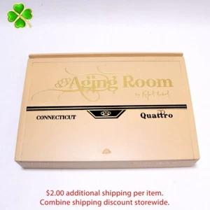 Aging Room Connecticut Quattro Empty Wood Cigar Box 8.5" x 6" x 1.5" - Bild 1 von 9
