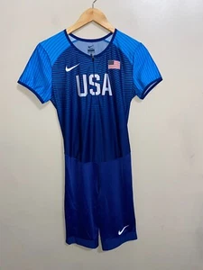 Nike Pro Elite Team USA Track & Field Speed Suit 898154-XXX Men's M Made In USA - Picture 1 of 12