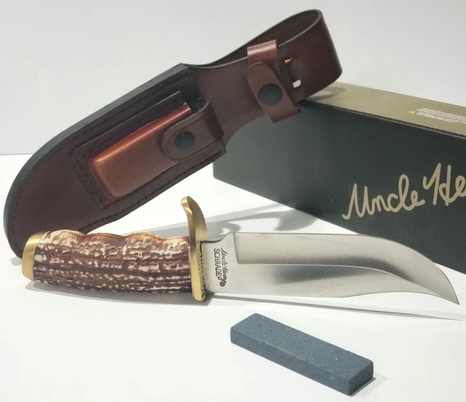 Cuchillo de caza Schrade Uncle Henry nuevo GEN PRO Hunter 171UH Staglon desollador Foto 1 de 4