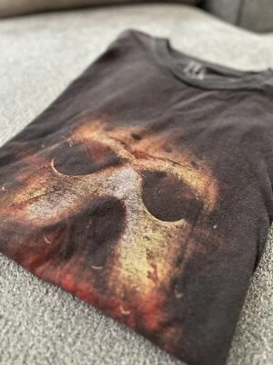 Graphic Print FRIDAY THE 13TH Jason Vorhees Movie T-Shirt Men’s Size L Tee Shirt - Image 1 of 4