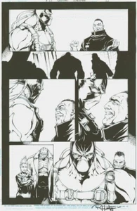 Batman Superman Universe's Finest BANE Original Art Splash Alex Konat Rob Hunter - Picture 1 of 2