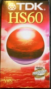 TDK Factory Sealed HS60E-60/88m VHS Pal Secam Blank tape - Picture 1 of 6