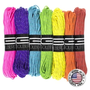 GOLBERG 1.8 mm Fluorescent Reflective 95 lbs Paracord – 1.8 mm Cord in 20 Meters - Picture 1 of 30