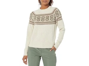 Toad & Co Cazadero Crew Sweater Women's XL Oatmeal White Wool - Picture 1 of 3
